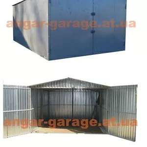 металлический гараж сборно-разборной из металла, разных размеров