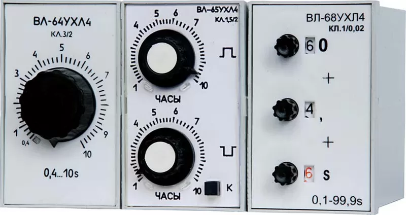 Реле времени ВЛ-68;  ВЛ-64;  ВЛ-69;  ВЛ-45.