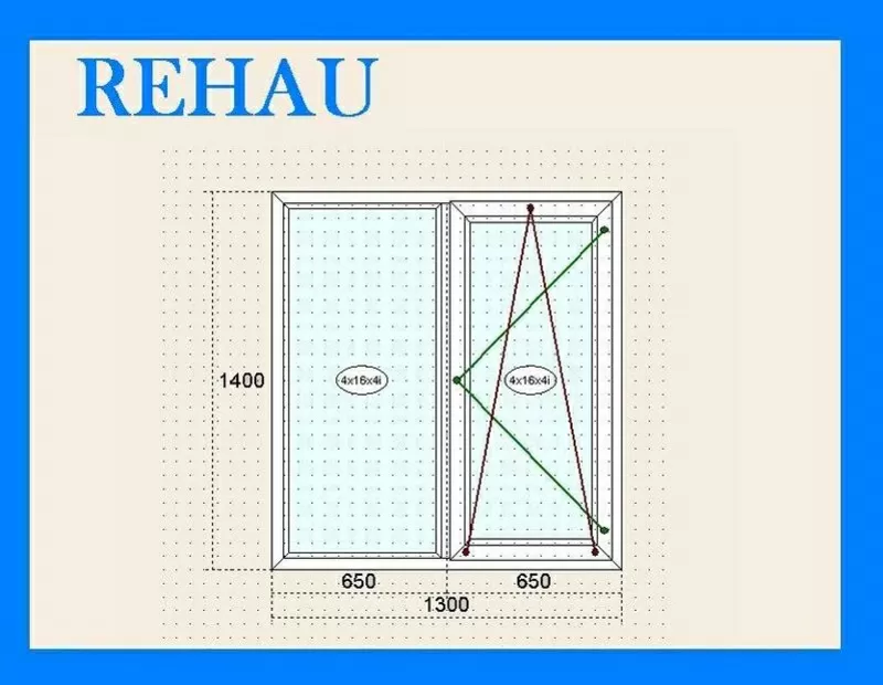 Металлопластиковые  окна Rehau 3