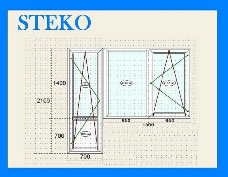 ОКНА STEKO БАЛКОННЫЕ